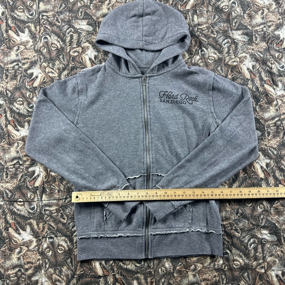 Y2K Hard Rock Cafe Women’s  Gray Hoodie Jacket